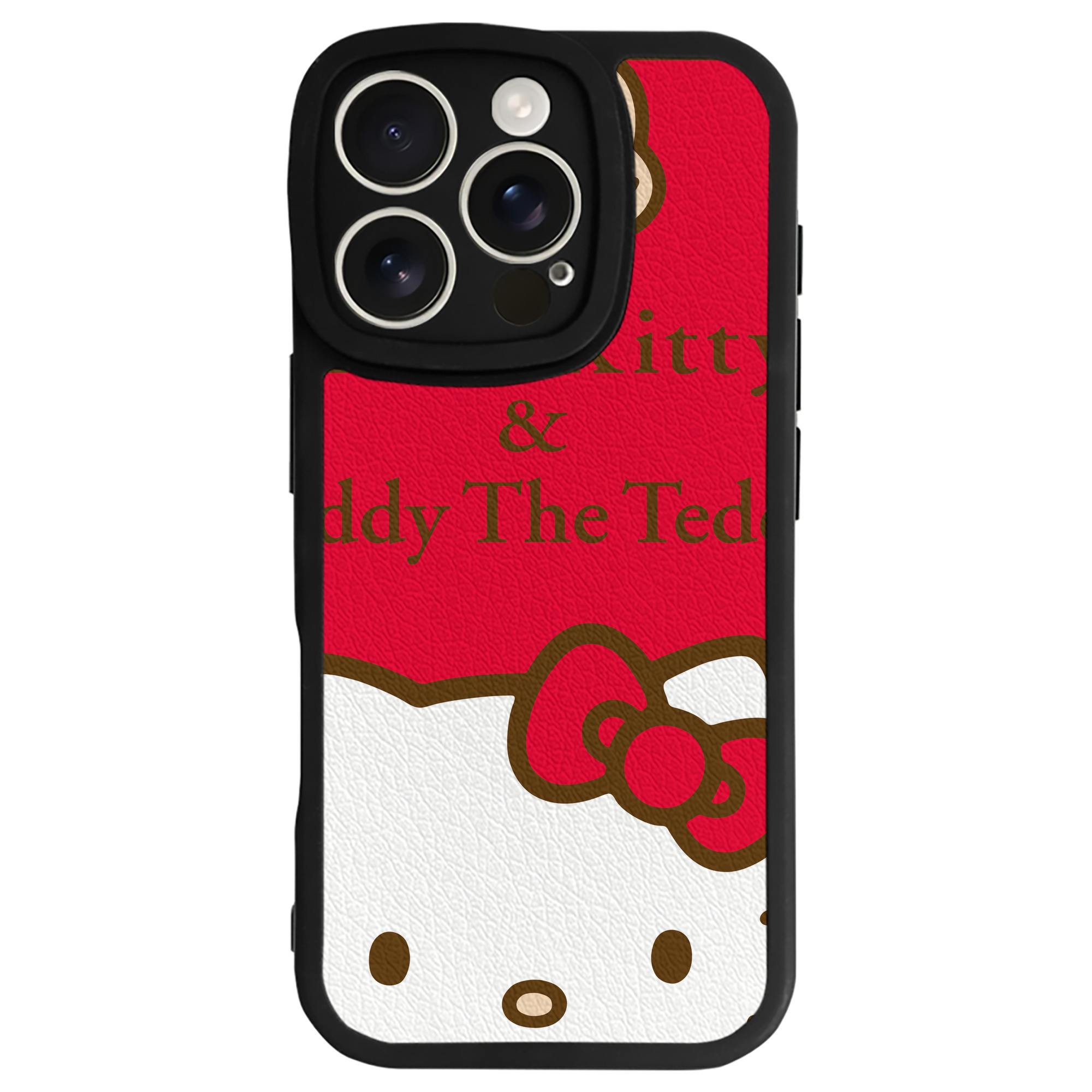 （画像用） Hello Kitty ハローキティ 【iPhone 16シリーズ対応】シリコンスマホケース（レザー調） 材質：シリコン
